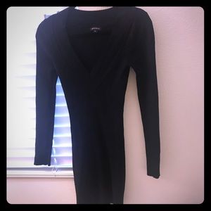 Women’s long sleeve bodycon, neck sweater dress